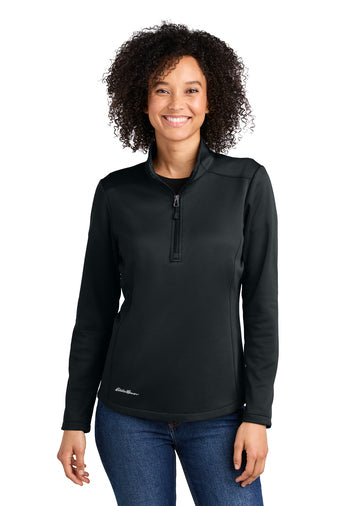 NEW SMEC EB2370 Eddie Bauer Women’s Smooth Mid Layer Fleece 1/2-Zip