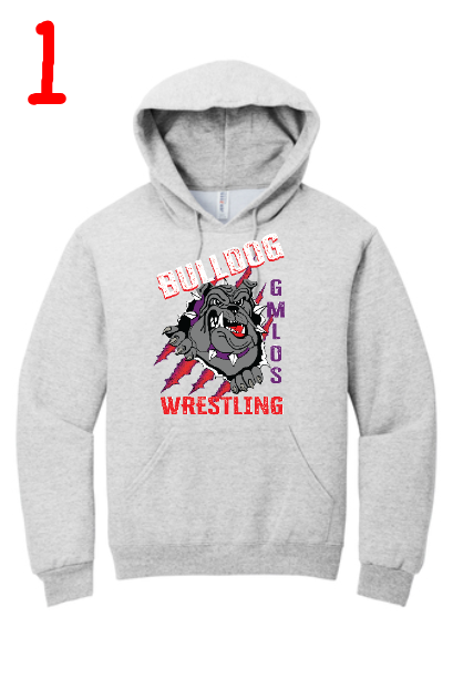 BULLDOG WRESTLING 24-25   996M  Jerzees NuBlend Pullover Hooded Sweatshirt