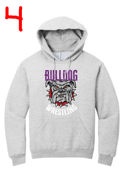 BULLDOG WRESTLING 24-25   996M  Jerzees NuBlend Pullover Hooded Sweatshirt