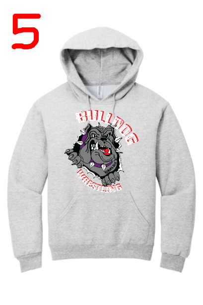 BULLDOG WRESTLING 24-25   996M  Jerzees NuBlend Pullover Hooded Sweatshirt