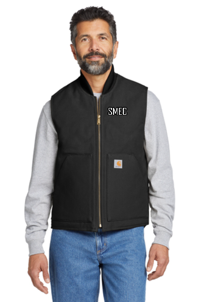 NEW SMEC CT106676 Carhartt Duck Vest EMBROIDERED