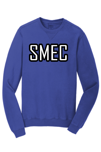 NEW SMEC PC098 Port & Company Beach Wash Garment-Dyed Crewneck Sweatshirt