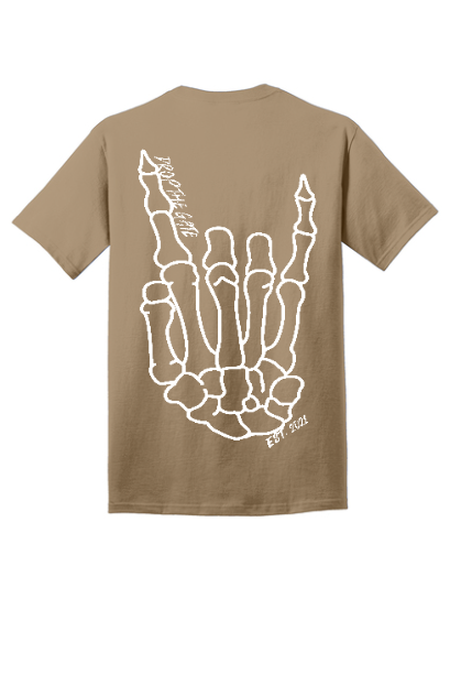 Skeleton hand tee
