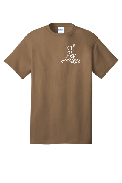Skeleton hand tee - brown