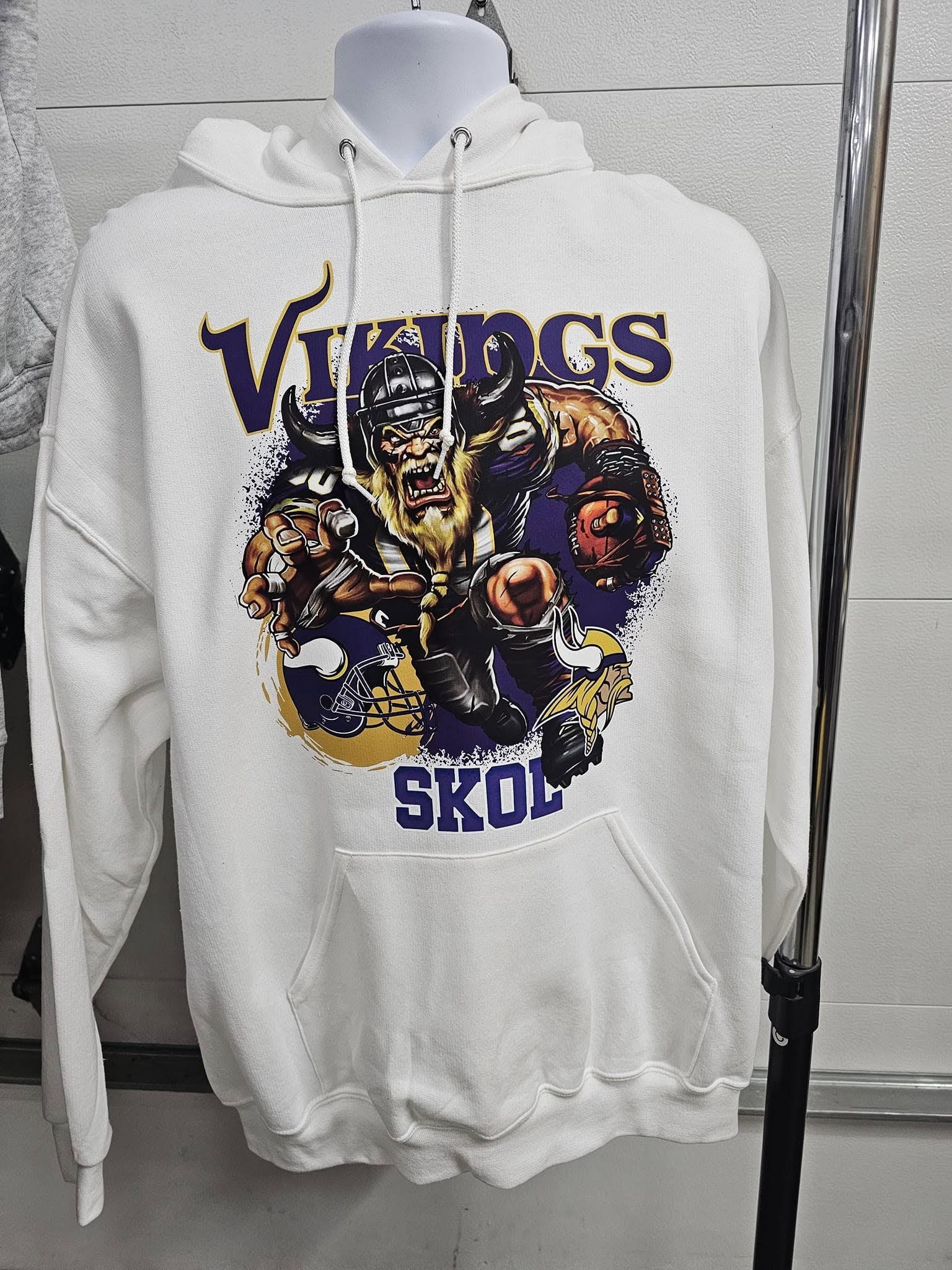 VIKINGS HOODIE JERZEES NUBLEND