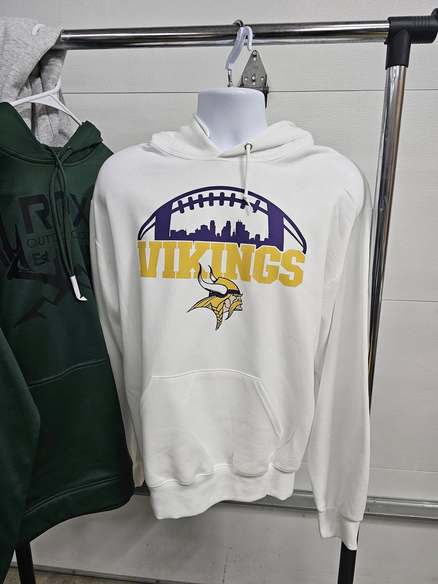 VIKINGS HOODIE JERZEES NUBLEND