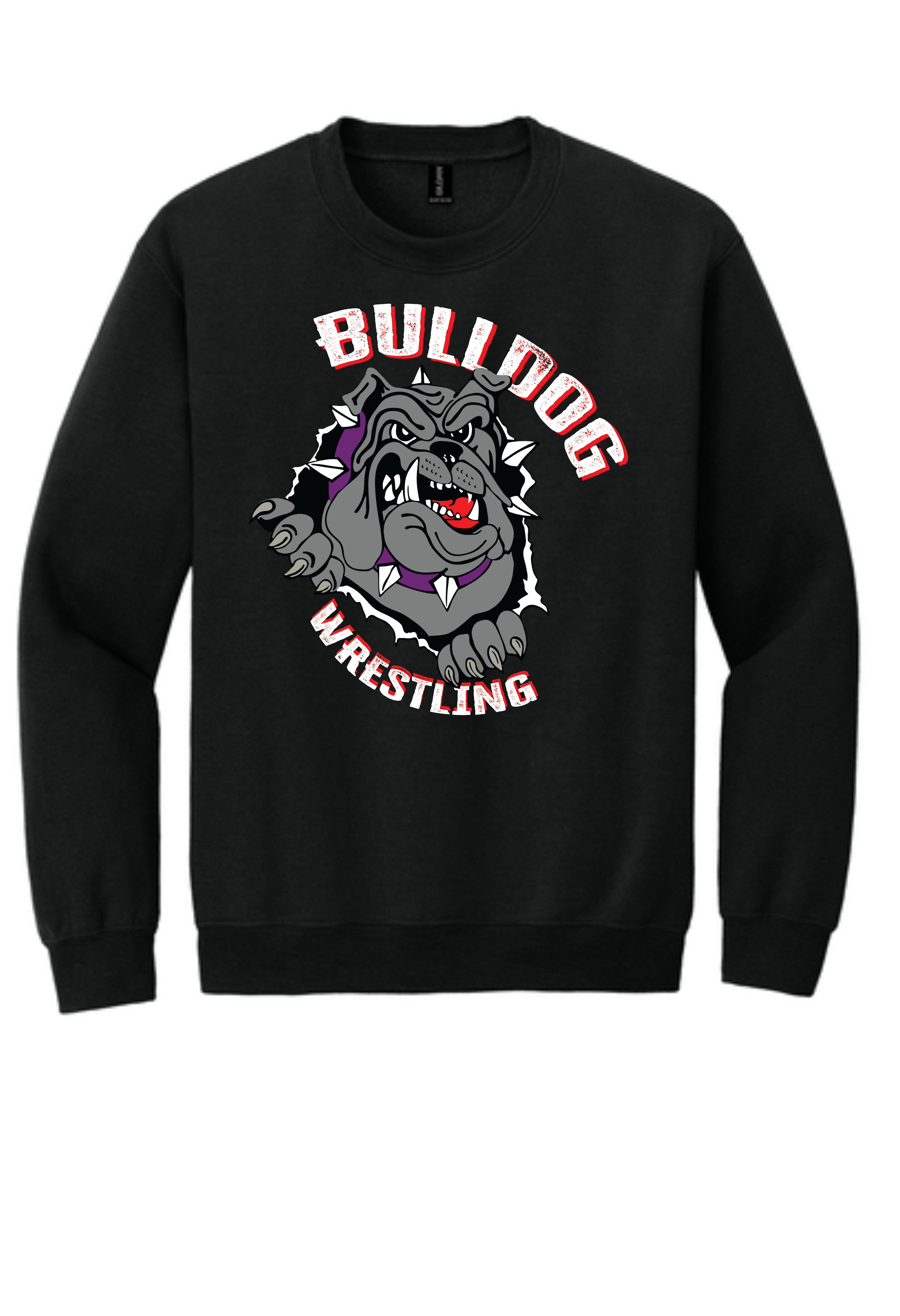 Bulldog Wrestling Hoodie OR Crew